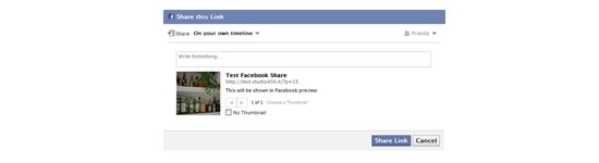 Share Your Posts on Facebook With a Preview Image and a Description
