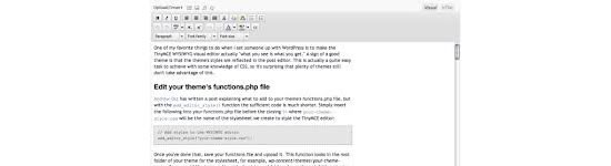 Adding Custom Styles in WordPress TinyMCE Editor