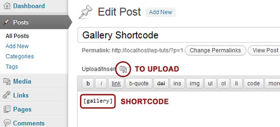 The WordPress Gallery Shortcode