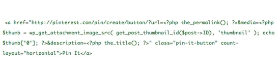 Add a Pinterest Pinit Button to WordPress