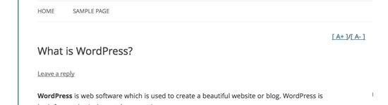 Creating a WordPress Post Text Size Changer Using jQuery