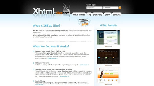 XHTML slice