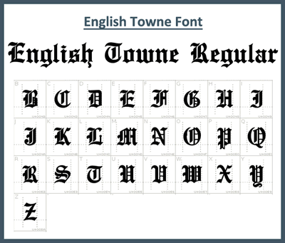 English Towne Font
