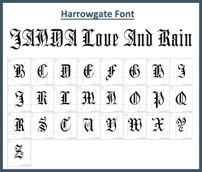 Harrowgate Font