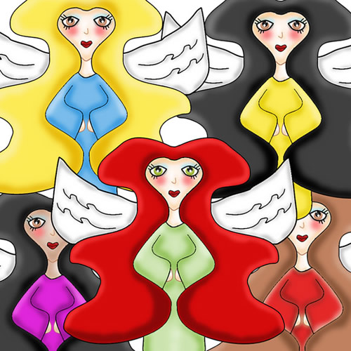 Cartoon Angel Vectors