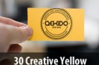 30 Creative Yellow Business Cards