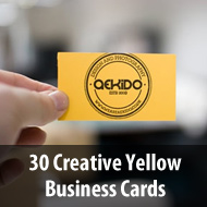 30 Creative Yellow Business Cards