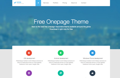 Xeon One Page Template