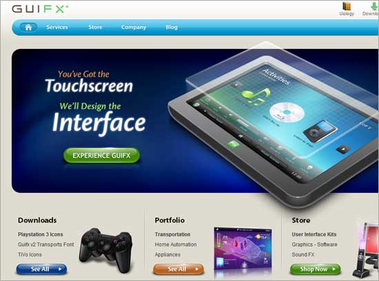 50 blue color in web design