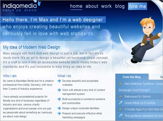 50 blue color in web design