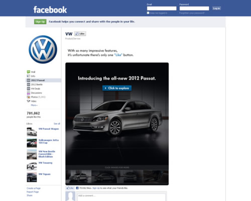 VW Facebook Page