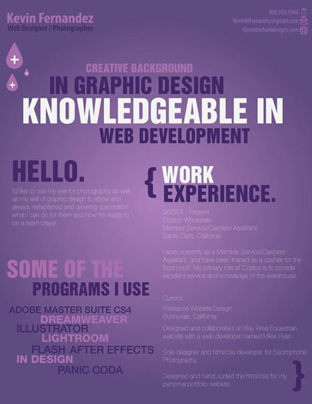 creative resume