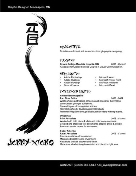 creative resume