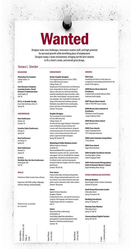 creative resume