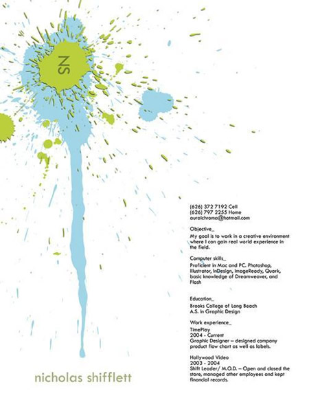 creative resume