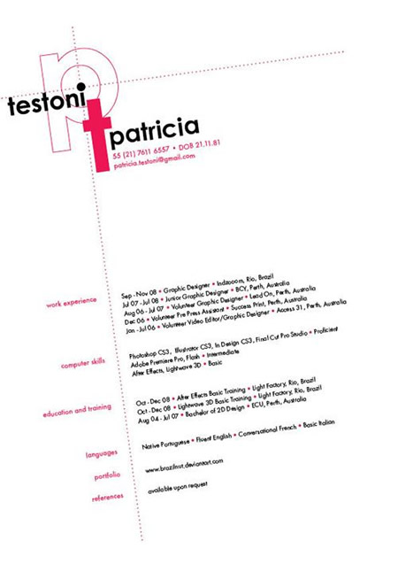 creative resume