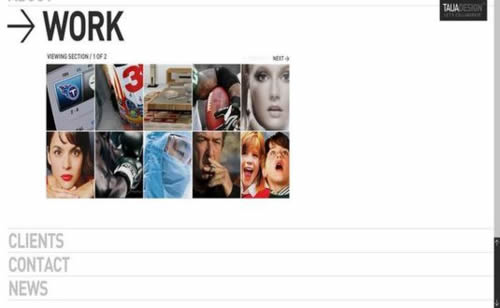 Flash portfolio websites