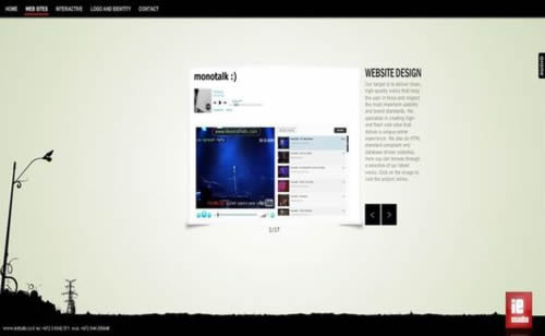 Flash portfolio websites