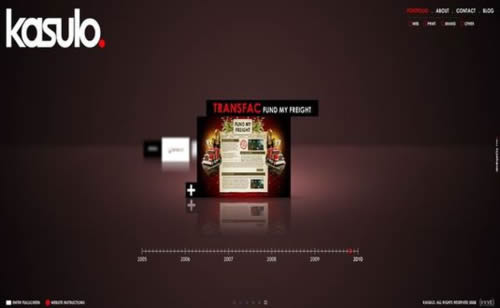 Flash portfolio websites