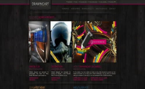 Flash portfolio websites