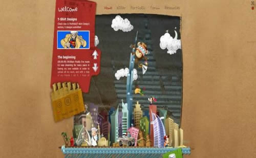 Flash portfolio websites
