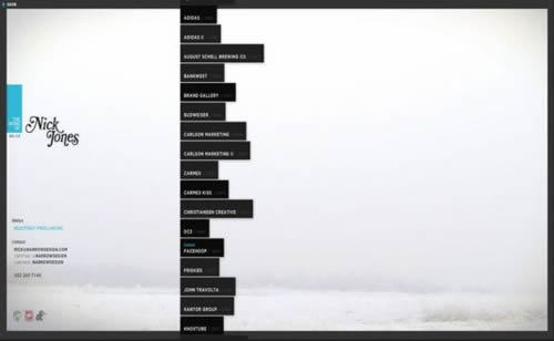 Flash portfolio websites