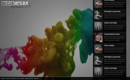 Flash portfolio websites