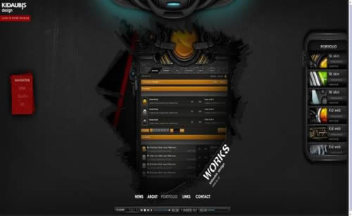 Flash portfolio websites