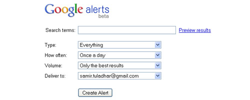 Google Alerts