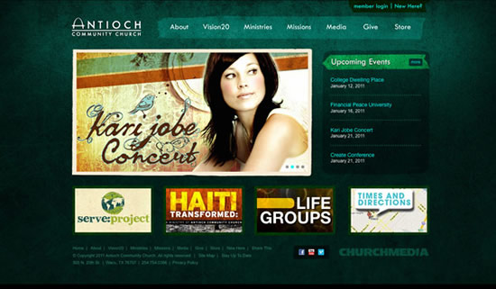 Best church website design
