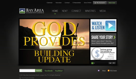 Best church website design