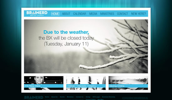 Best church website design
