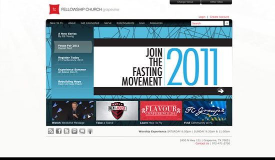 Best church website design