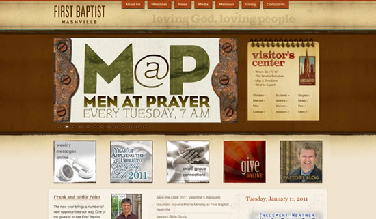 Best church website design