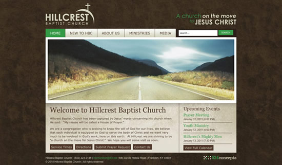 Best church website design