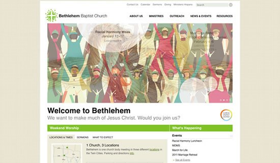 Best church website design