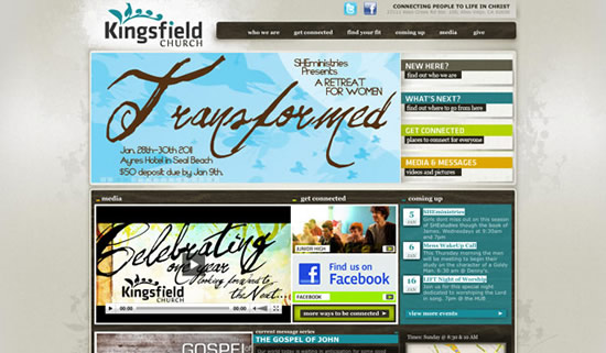Best church website design