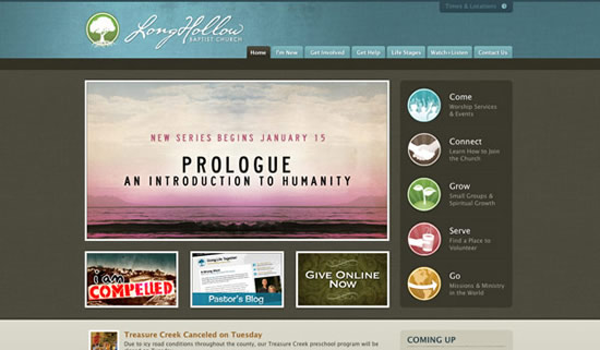 Best church website design