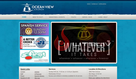Best church website design
