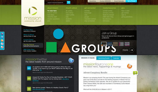 Best church website design