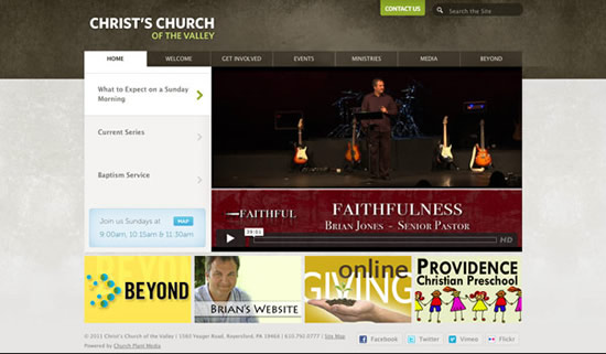 Best church website design