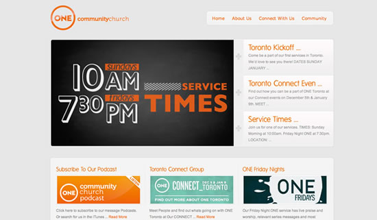 Best church website design