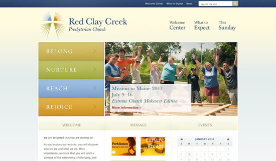 Best church website design