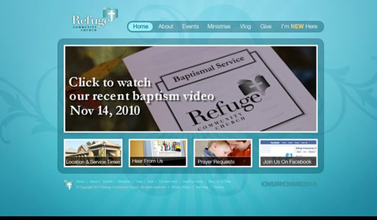 Best church website design
