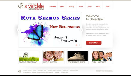Best church website design