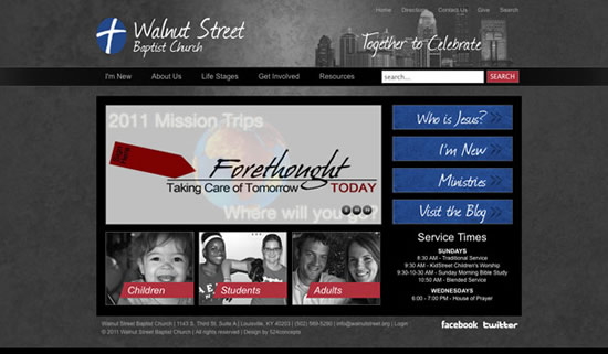 Best church website design