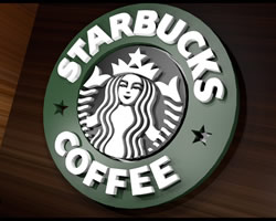 Starbucks 3D logo