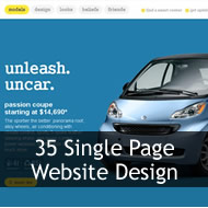 Outstanding single page website designs for inspiration
