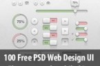 100 Free PSD Web Design UI Elements and mobile kits